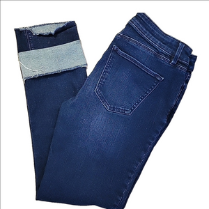 White House Black Market Crop Dark Wash Denim Jeans Size 2 EUC